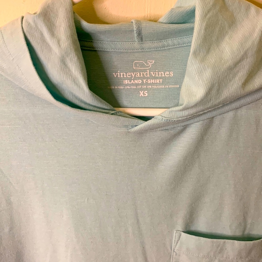 Vineyard Vines top with hood